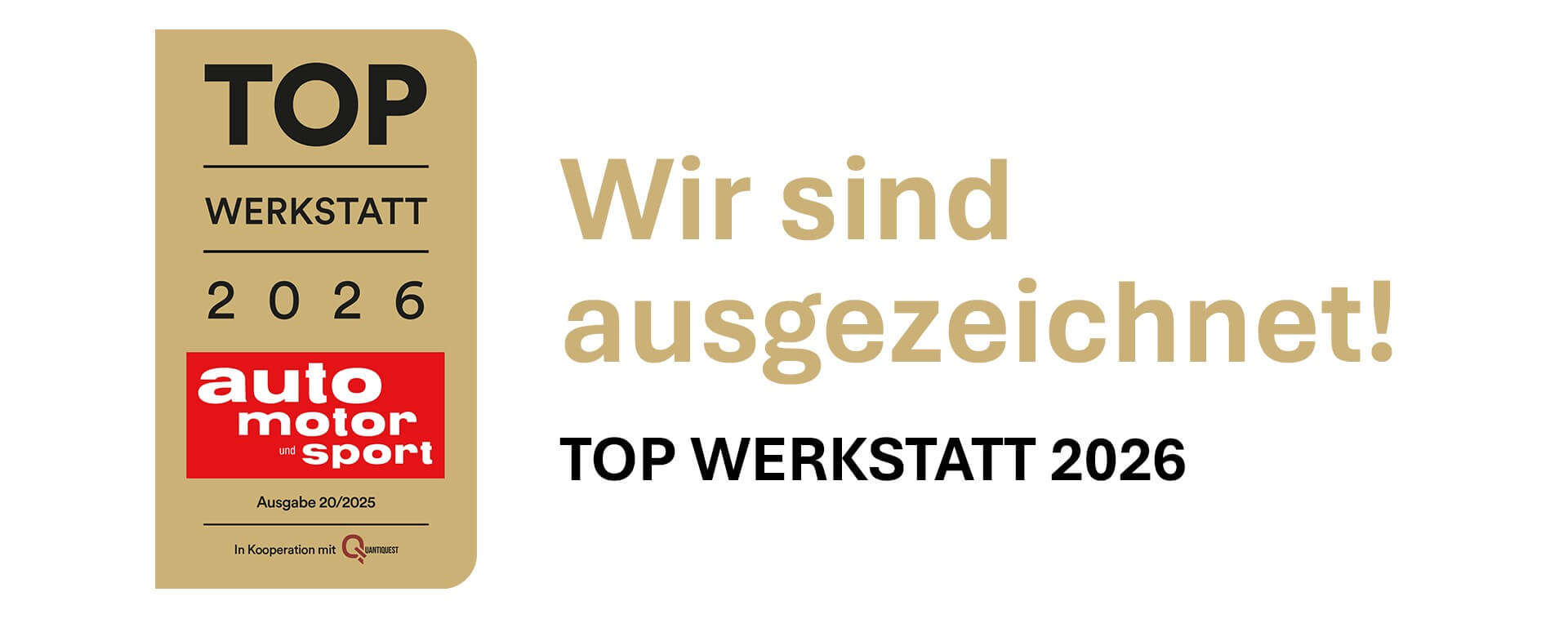 Top-Werkstatt-Urkunde von Auto Motor und Sport Magazin Desktophintergrund Top-Werkstatt-Urkunde von Auto Motor und Sport Magazin